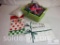 Plastic box of yarn and Kappa Delta sorority calendars