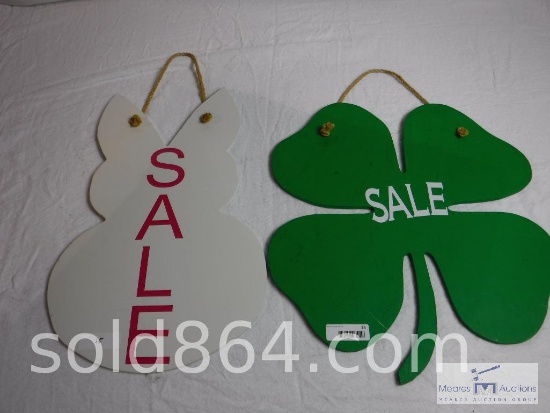 "Sale" signs