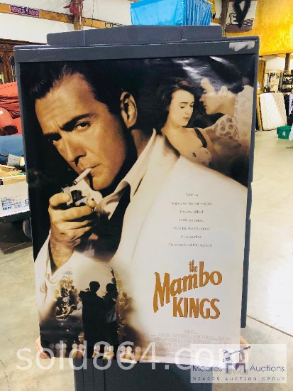 Large group of movie theater advertising posters