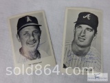 Jim Britton and Tom Morgan signed promo cards