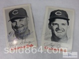 Clay Carroll and George Scherger signed promo cards