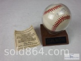 Stan Musial Autographed Baseball