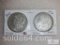 Group of (2) - 1921-P Morgan silver dollars