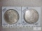1921-P and 1921-D Morgan silver dollars