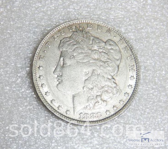 1883-O Morgan silver dollar