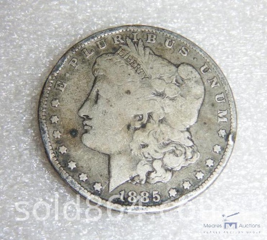 1885-P Morgan silver dollar
