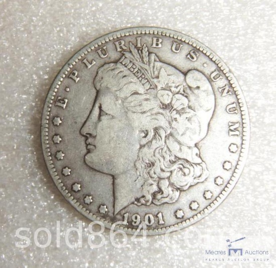 1901-O Morgan silver dollar