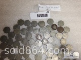 Bag of 100 mixed V nickels - AG-G condition