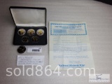 Group of 6 Commemorative medals in presentation box