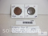 1850 and 1853 Large cents