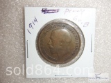 1914 Great Britain penny