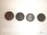 Group of 4 - large cents - 1840, 1845, 1847 and 1848