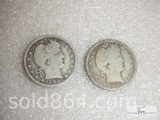 1895-O and 1895-S Barber quarters