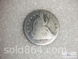 1858 Seated Liberty half dollar