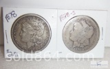 1878-P and 1878-S Morgan silver dollars