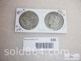 1896-O and 1899-O Morgan silver dollars