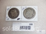 1890-O and 1891-O Morgan silver dollars