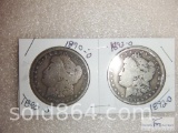 1890-O and 1892-O Morgan silver dollars