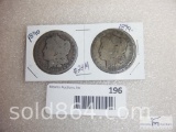 1890-P and 1899-P Morgan silver dollars