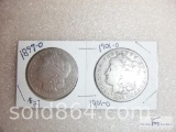 1897-O and 1901-O Morgan silver dollars