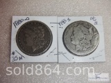1880-O and 1881-S Morgan silver dollars