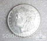 1883-O Morgan silver dollar