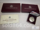 US Mint - 1988 US Olympic Coins - Proof silver dollar