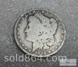 1881-O Morgan silver dollar