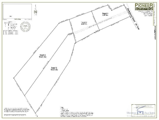 Full property - four tracts totaling 44.26 +/- acres