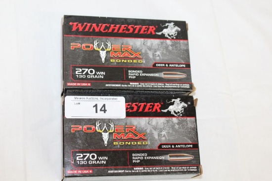 40 Rounds of Winchester .270 WIN PHP Ammo.