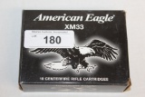 10 Rounds of American Eagle XM33 .50 BMG Ammo.