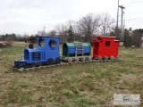 WOODEN PLAY TRAIN AND TRACK