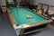 Fischer 4'x8' Pool Table w/Balls, Cues & Accessories.