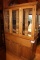 Oak Display/China Cabinet w/Lights.