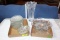 1 Lot of Clear Glassware Including a Heavy Vase.