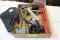 Box of Air Pressure Gauges, Blow Nozzles, Dressing Wheel, Etc.