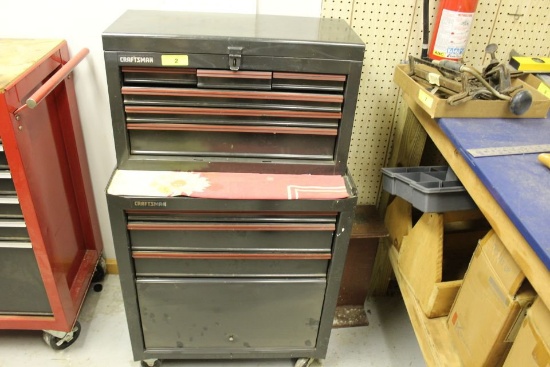 Craftsman Rolling Tool Chest and Top Chest.