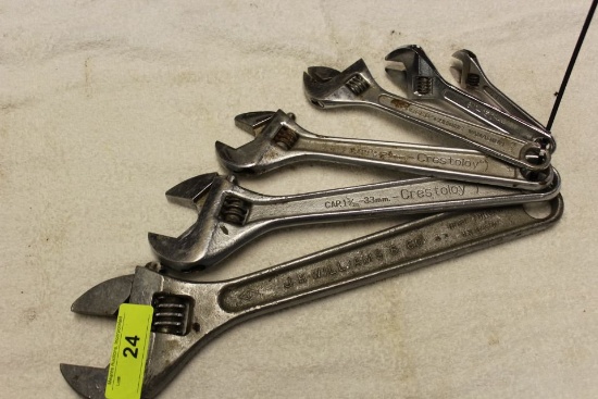 6 Adjustable Wrenches.