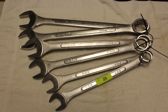 6 Large Combination Wrenches.