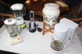 Oster Blender, Oster Corkscrew, B&D Blender and Decanter.