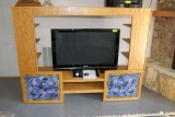 Oak Style Entertainment Center.