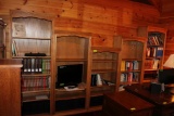 5 Oak Bookcases w/Adjustable Shelves.