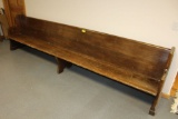 12' Wooden Church Pew.