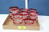 13 Cranberry Desserts and 3 Candle Holders.