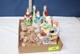 4 Figurines Made in Occupied Japan and Other Misc. Figurines.