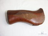 wooden pistol grip