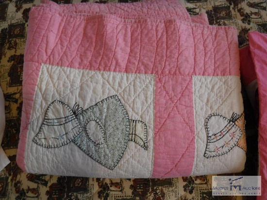 Handmade quilt and quilt topper