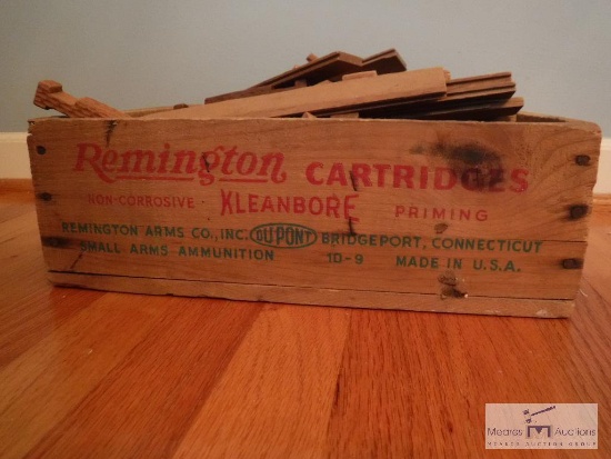 Remington cartridge box with 1950s-60s Lincoln Logs
