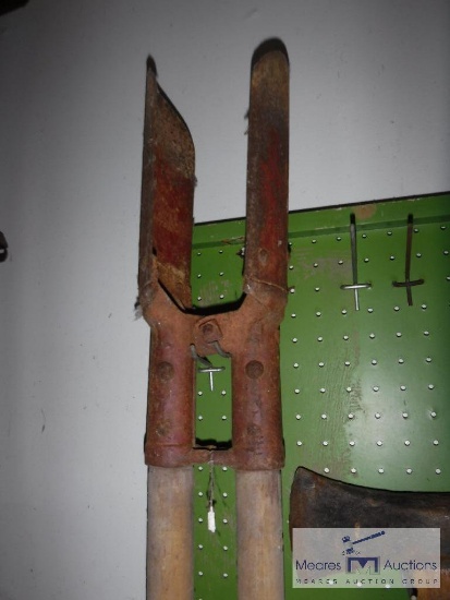 Yard tools - saws - axe - sledge hammer