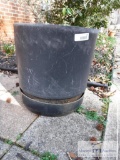 Mixed lot of outdoor planting pots